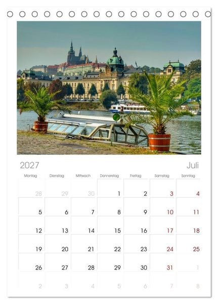 Produktbild: Tischplaner 2027 - Prag. Du bist so sch&ouml;n (A5 Tischkalender zum Aufstellen) CALVENDO