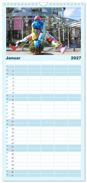 Produktbild: Familienplaner 2027 - SPA - Die belgische Stadt des Wassers mit 5 Spalten (Wandkalender, 21 x 45 cm) CALVENDO