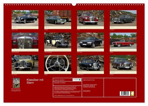 Produktbild: Klassiker mit Stern (Wandkalender 2026 DIN A2 quer), CALVENDO Monatskalender