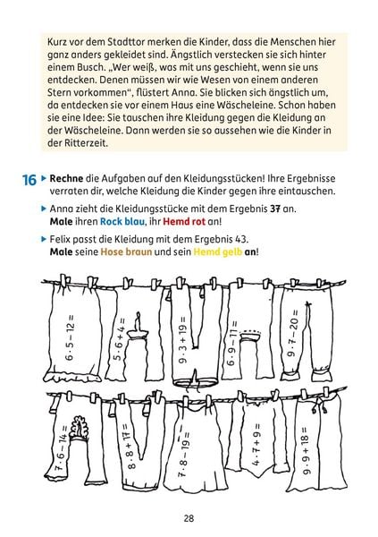 Produktbild: &Uuml;bungsheft 3. Klasse - Mathe-Abenteuer im Mittelalter