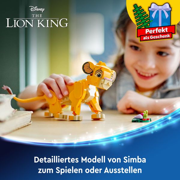 LEGO ǀ Disney Simba, das Löwenjunge des Königs, Kinderspielzeug 43243