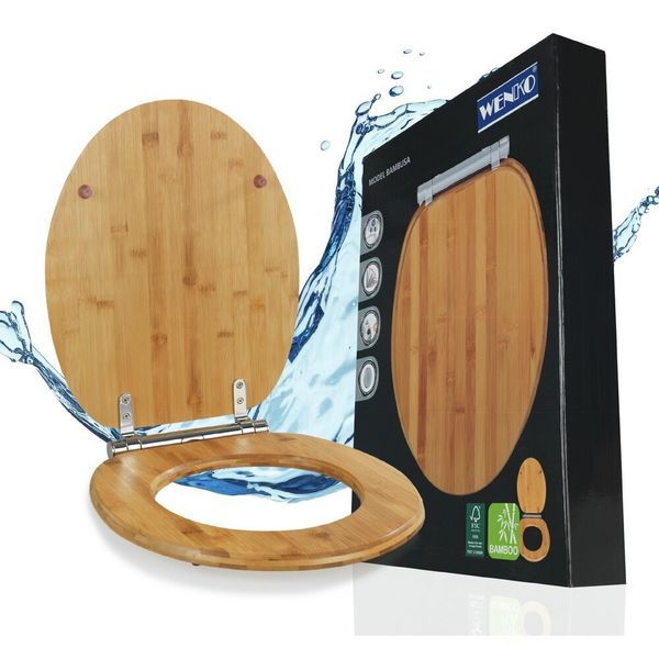 Produktbild: WC-Sitz Mod. Bambusa, Toilettensitz aus Bambus