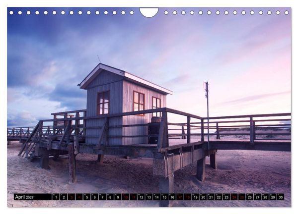 Produktbild: Sankt Peter Ording Sandstrand (Wandkalender 2027 DIN A4 quer), CALVENDO Monatskalender