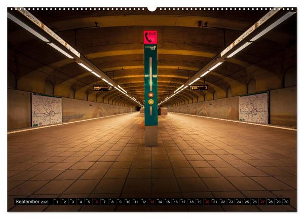 Produktbild: Frankfurt - mit der U-Bahn erfahren (hochwertiger Premium Wandkalender 2026 DIN A2 quer), Kunstdruck in Hochglanz