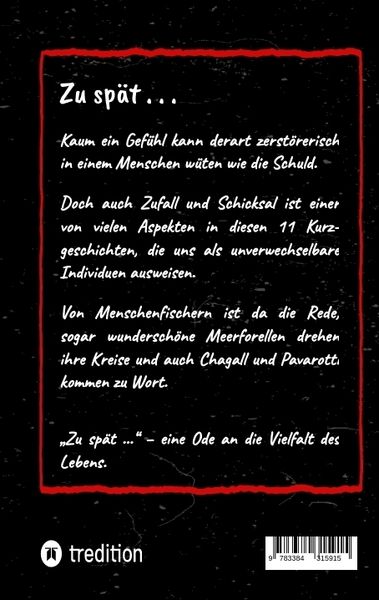 Produktbild: Zu sp&auml;t . . .