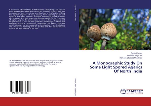 Produktbild: A Monographic Study On Some Light Spored Agarics Of North India