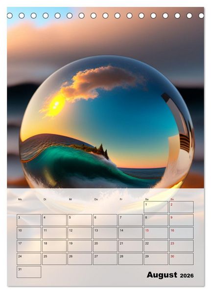 Produktbild: Gespiegelte Landschaft (Tischkalender 2026 DIN A5 hoch), CALVENDO Monatskalender