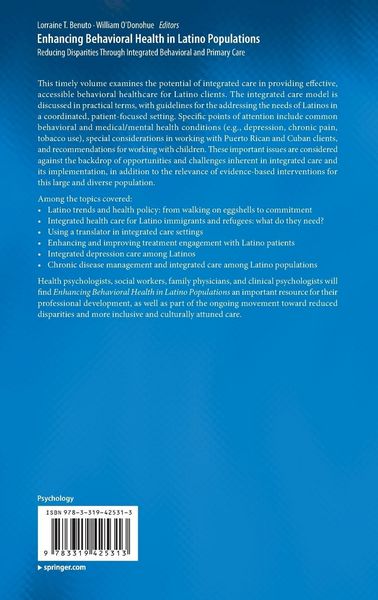 Produktbild: Enhancing Behavioral Health in Latino Populations