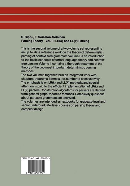 Produktbild: Parsing Theory