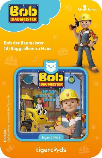 Produktbild: tigercard - Bob der Baumeister - Folge 8: Baggi allein zu Haus