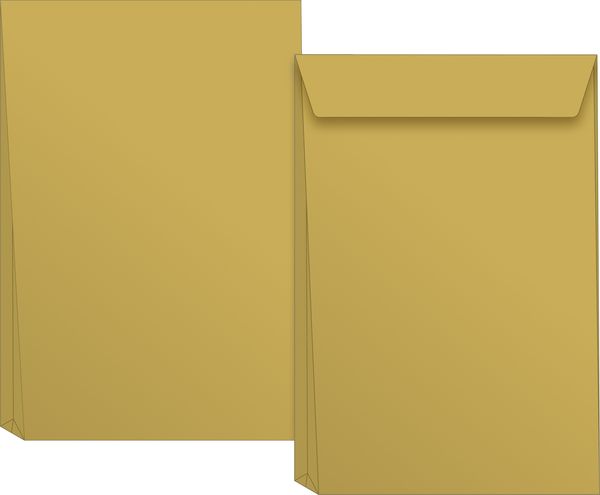 Produktbild: Brunnen Versandtasche B4 NatronKraft Falte ( Bodentiefe 4cm)