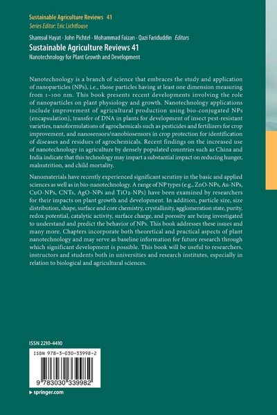 Produktbild: Sustainable Agriculture Reviews 41
