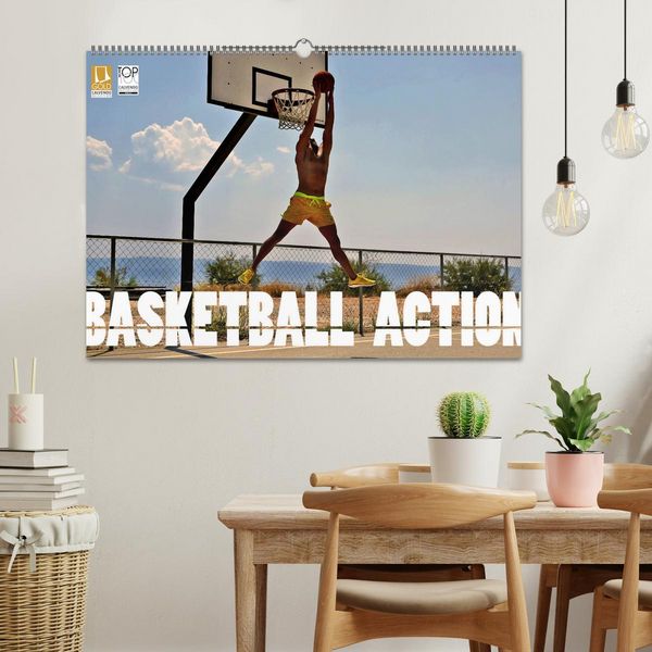 Produktbild: Basketball Action (Wandkalender 2026 DIN A2 quer), CALVENDO Monatskalender