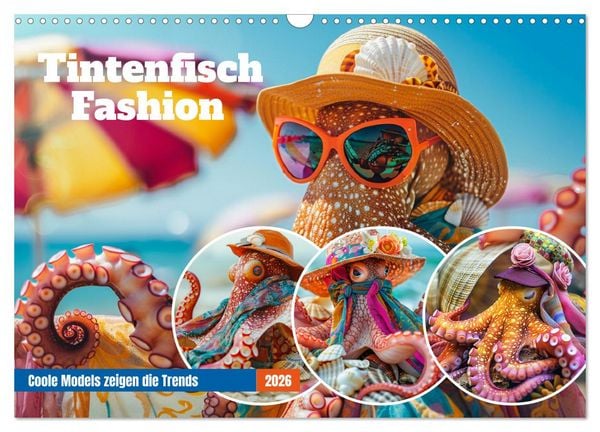 Produktbild: Tintenfisch Fashion. Coole Models zeigen die Trends (Wandkalender 2026 DIN A3 quer), CALVENDO Monatskalender