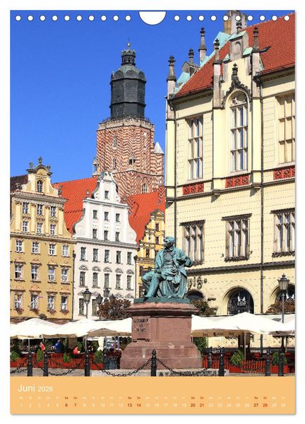 Produktbild: Breslau - Historische Mitte und Dominsel (Wandkalender 2026 DIN A4 hoch), CALVENDO Monatskalender
