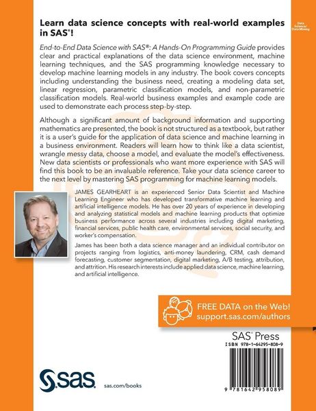 Produktbild: End-to-End Data Science with SAS