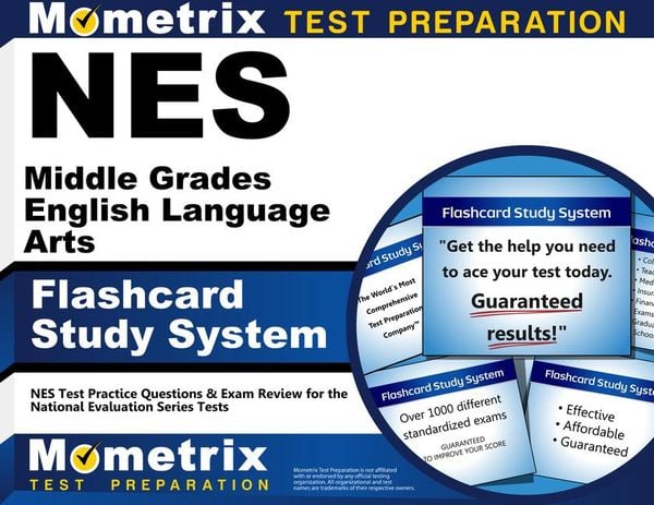 Produktbild: NES Middle Grades English Language Arts Flashcard Study System