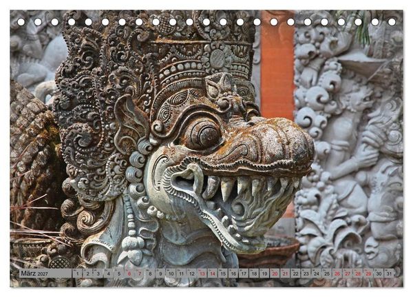 Produktbild: Bali - Tempelw&auml;chter und D&auml;monen (Tischkalender 2027 DIN A5 quer), CALVENDO Monatskalender