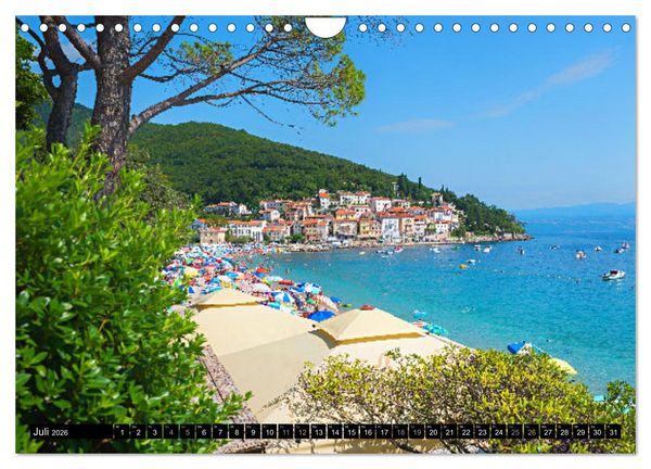 Produktbild: Moscenicka Draga 2026 - Urlaubsparadies an der Kvarner Bucht (Wandkalender 2026 DIN A4 quer), CALVENDO Monatskalender