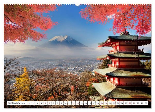 Produktbild: Japan. Im Land des L&auml;chelns (hochwertiger Premium Wandkalender 2026 DIN A2 quer), Kunstdruck in Hochglanz