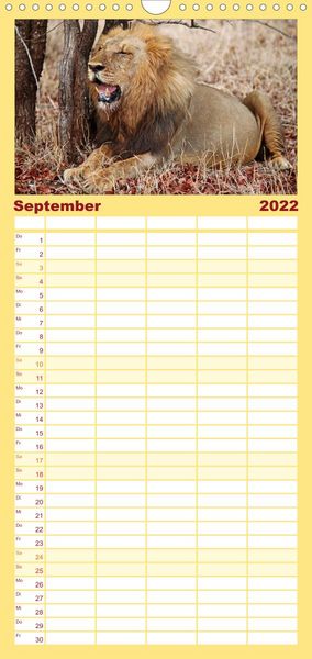 Produktbild: Familienplaner KR&Uuml;GER NATIONALPARK Afrikas Perle (Wandkalender 2022 , 21 cm x 45 cm, hoch)