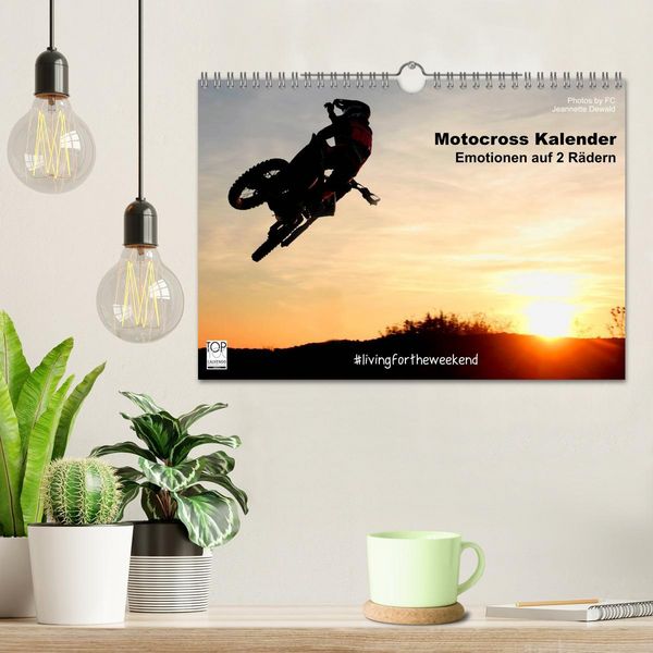 Produktbild: Motocross Kalender - Emotionen auf 2 R&auml;dern (Wandkalender 2026 DIN A4 quer), CALVENDO Monatskalender