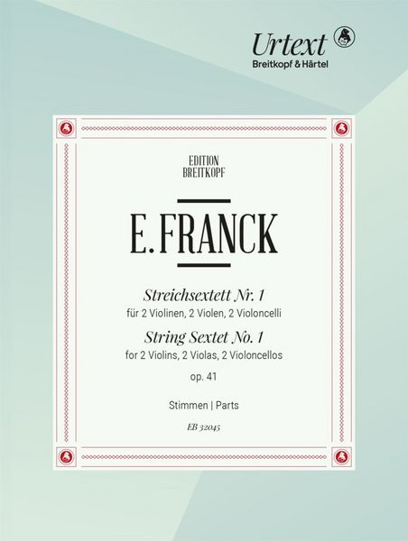 Produktbild: Streichsextett Nr. 1 op. 41