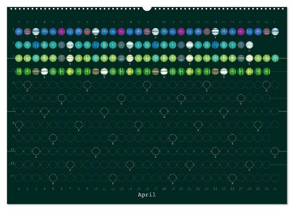 Produktbild: Perlenkalender (Wandkalender 2027 DIN A2 quer), CALVENDO Monatskalender