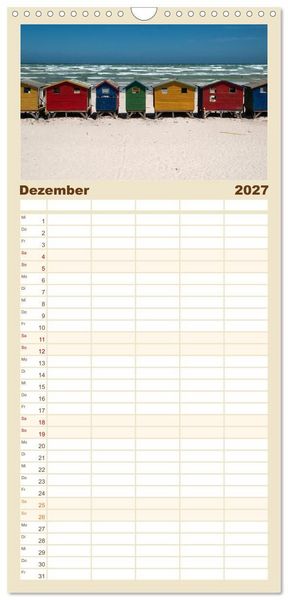 Produktbild: Familienplaner 2027 - Kapstadt und seine Umgebung mit 5 Spalten (Wandkalender, 21 x 45 cm) CALVENDO