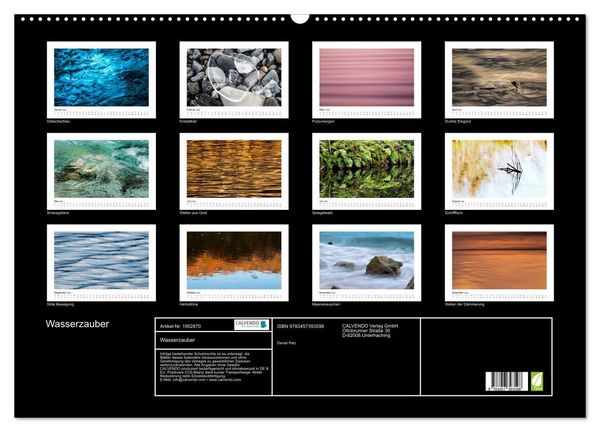 Produktbild: Wasserzauber (Wandkalender 2026 DIN A2 quer), CALVENDO Monatskalender
