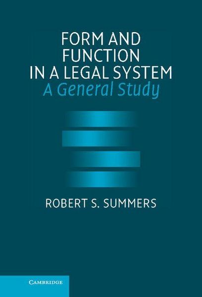 Produktbild: Form and Function in a Legal System