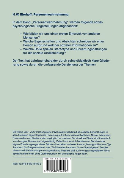 Produktbild: Personenwahrnehmung