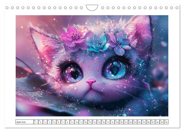 Produktbild: Samtpfoten-Sinfonie (Wandkalender 2026 DIN A4 quer), CALVENDO Monatskalender