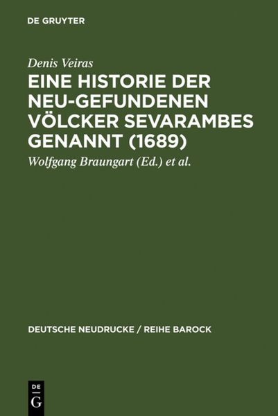 Produktbild: Eine Historie der Neu-gefundenen V&ouml;lcker Sevarambes genannt (1689)