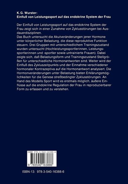 Produktbild: Einflu&szlig; von Leistungssport auf das endokrine System der Frau