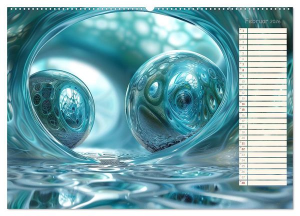 Produktbild: Elegante Wunderwelten (hochwertiger Premium Wandkalender 2026 DIN A2 quer), Kunstdruck in Hochglanz