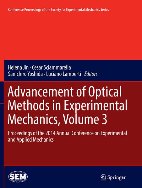 Produktbild: Advancement of Optical Methods in Experimental Mechanics, Volume 3