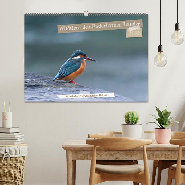 Produktbild: Wildtiere des Paderborner Landes (Wandkalender 2026 DIN A2 quer), CALVENDO Monatskalender