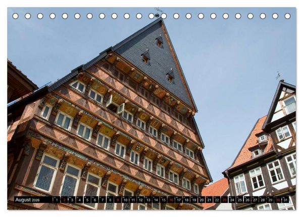 Produktbild: Hildesheimer Ansichten (Tischkalender 2026 DIN A5 quer), CALVENDO Monatskalender
