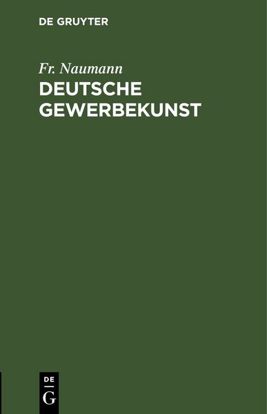 Produktbild: Deutsche Gewerbekunst