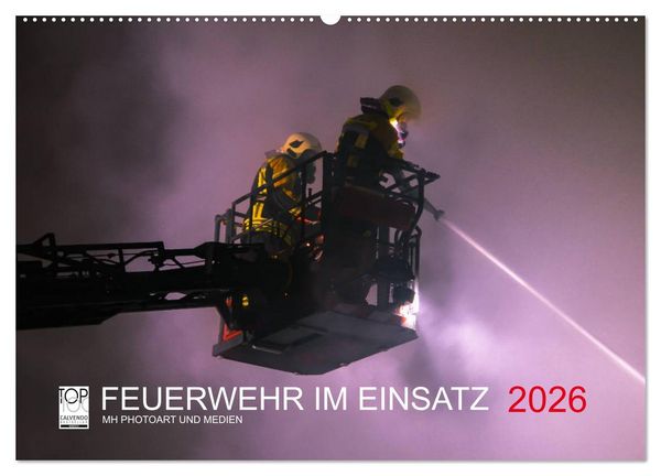 Produktbild: FEUERWEHR IM EINSATZ (Wandkalender 2026 DIN A2 quer), CALVENDO Monatskalender