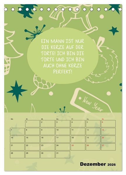 Produktbild: K&ouml;nigin &uuml;ber alles! Typokalender f&uuml;r starke Frauen (Tischkalender 2026 DIN A5 hoch), CALVENDO Monatskalender