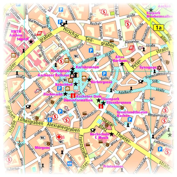 Produktbild: Publicpress Stadtplan Aachen 1:14.000