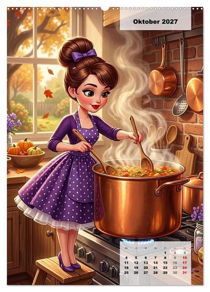 Produktbild: Mini-Girls (Wandkalender 2027 DIN A2 hoch), CALVENDO Monatskalender