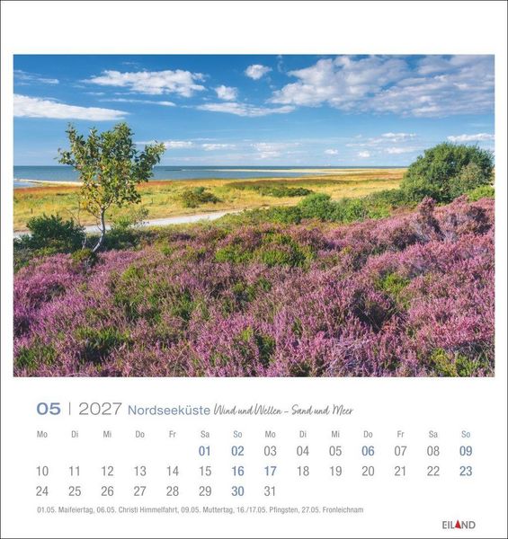 Produktbild: Nordseek&uuml;ste Postkartenkalender 2027 - Wind und Wellen - Sand und Meer