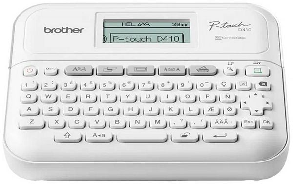 Produktbild: Brother PTD410VPRG1 Beschriftungsger&auml;t Geeignet f&uuml;r Schriftband: TZe 3.5 mm, 6 mm, 9 mm, 12 mm, 18 mm