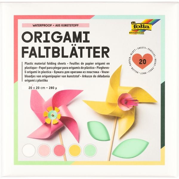 Produktbild: Faltbl&auml;tter Kunststoff 20x20cm