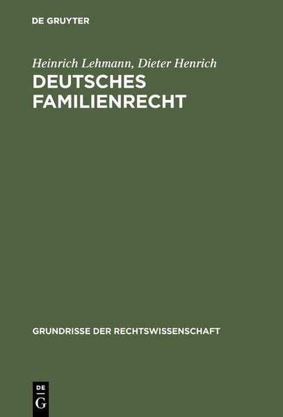 Produktbild: Deutsches Familienrecht