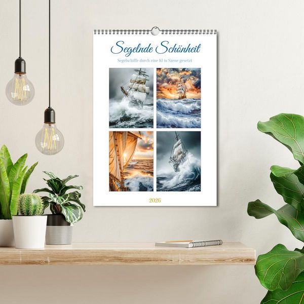 Produktbild: Segelnde Sch&ouml;nheit (Wandkalender 2026 DIN A3 hoch), CALVENDO Monatskalender