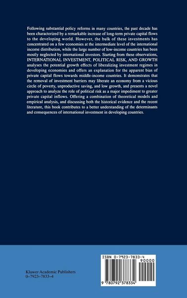 Produktbild: International Investment, Political Risk, and Growth